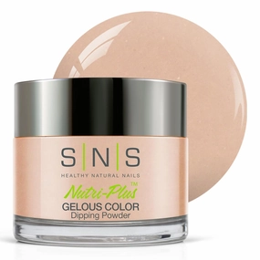 SNS Nail Dip Powder, Gelous Color Dipping Powder - Les Champs-Elysees (Natural Nudes/Light Beige, Shimmer) - Long-Lasting Dip Nail Color Lasts 14 Days - Low-Odor & No UV Lamp Required - 1 OZ
