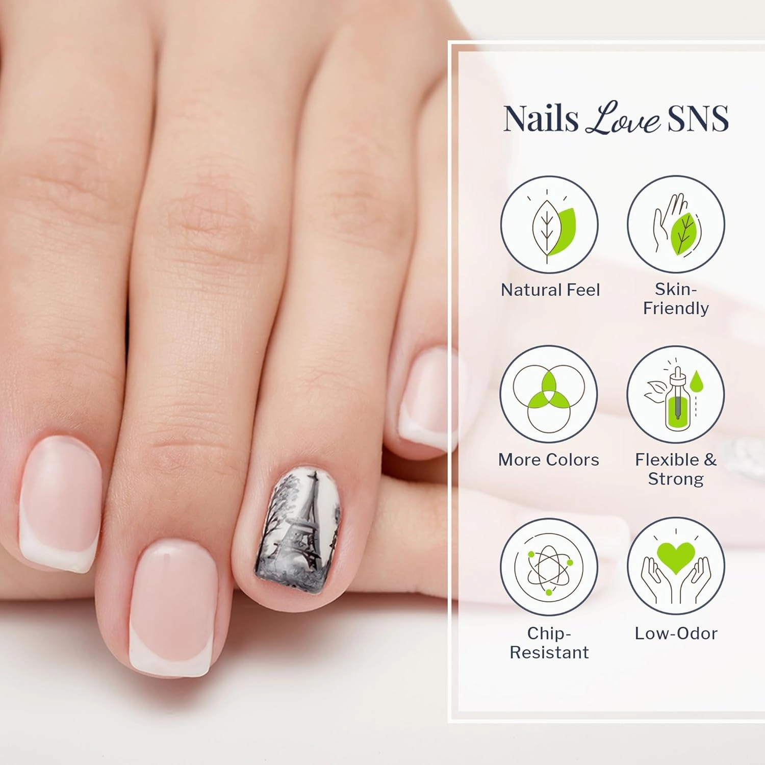 SNS Nail Dip Powder, Gelous Color Dipping Powder - Oui Oui (Natural Nudes/Pastel, Cream) - Long-Lasting Dip Nail Color Lasts 14 Days - Low-Odor & No UV Lamp Required - 1 OZ