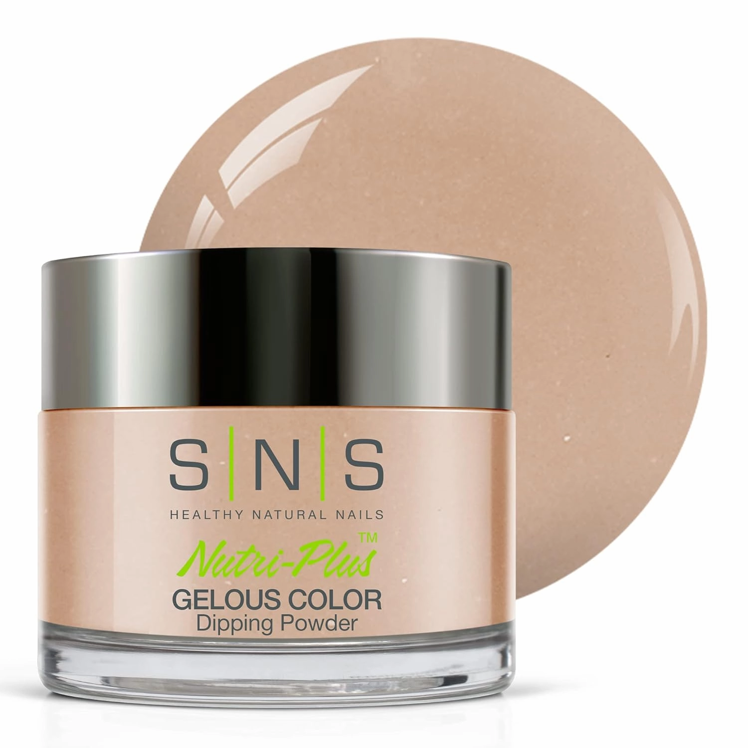 SNS Nail Dip Powder, Gelous Color Dipping Powder - Pale Pink Rose (Natural, Nudes/Beige, Shimmer) - Long-Lasting Acrylic Nail Color & Polish Lasts 14 Days - Odor-Free & No UV Lamp - 1oz