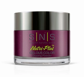 SNS Nail Dip Powder, Gelous Color Dipping Powder - Plum Tartlette (Wine/Maroon, Burgundy) - Long-Lasting Acrylic Nail Color & Polish Lasts 14 Days – Low-Odor & No UV Lamp Required – 1 oz