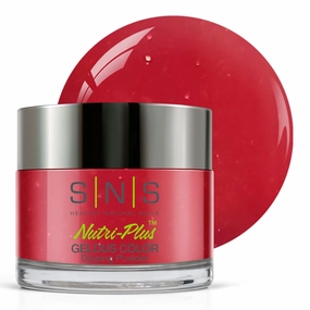 SNS Nails Dipping Powder GASNS Nail Dip Powder, Gelous Color Dipping Powder - Dewy Dahlia (Red, Shimmer) - Long-Lasting Acrylic Nail Color & Polish Lasts 14 Days - Odor-Free & No UV Lamp