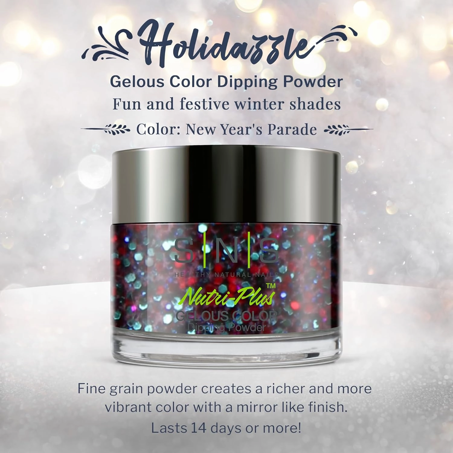 SNS Nails Dipping Powder Gelous Color - Holidazzle Collection - HD19-1oz
