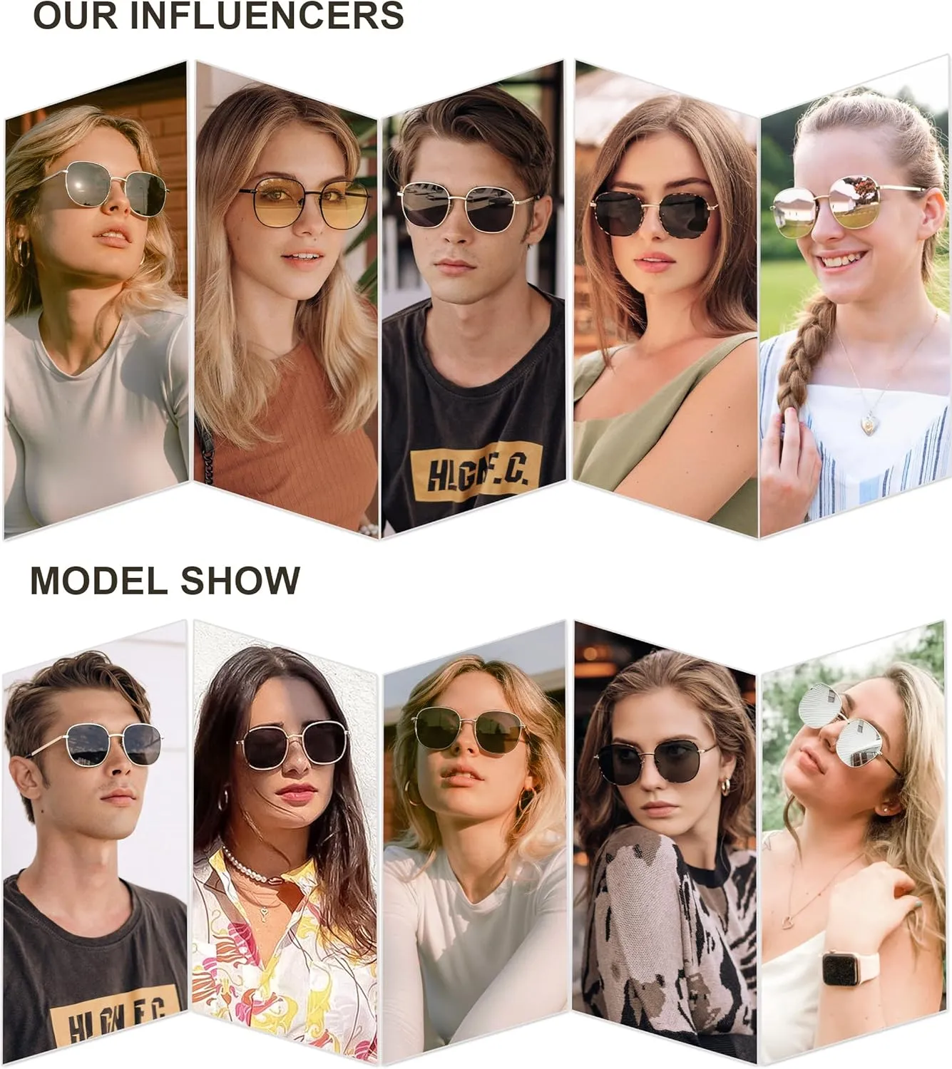 SOJOS Classic Trendy Square Sunglasses for Women Men Cute Big Frame Gold Shades SJ1137