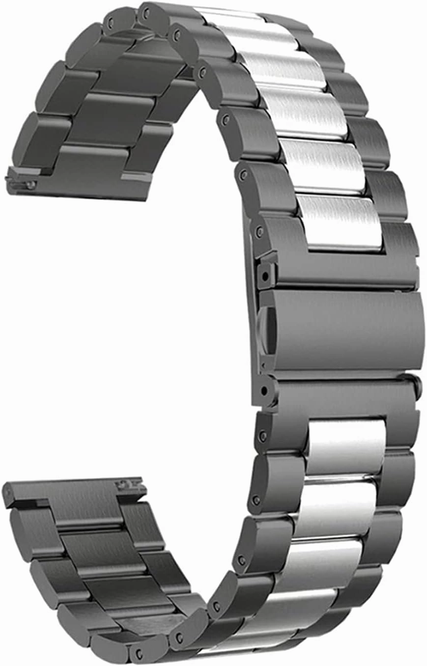 Solid Metal Wristband For Watch Strap, For Quick Release Watch Stainless Steel Strap Replacement 20mm 22mm Bracelet (Band Color : Silver Rose Gold, Band Width : 22mm)