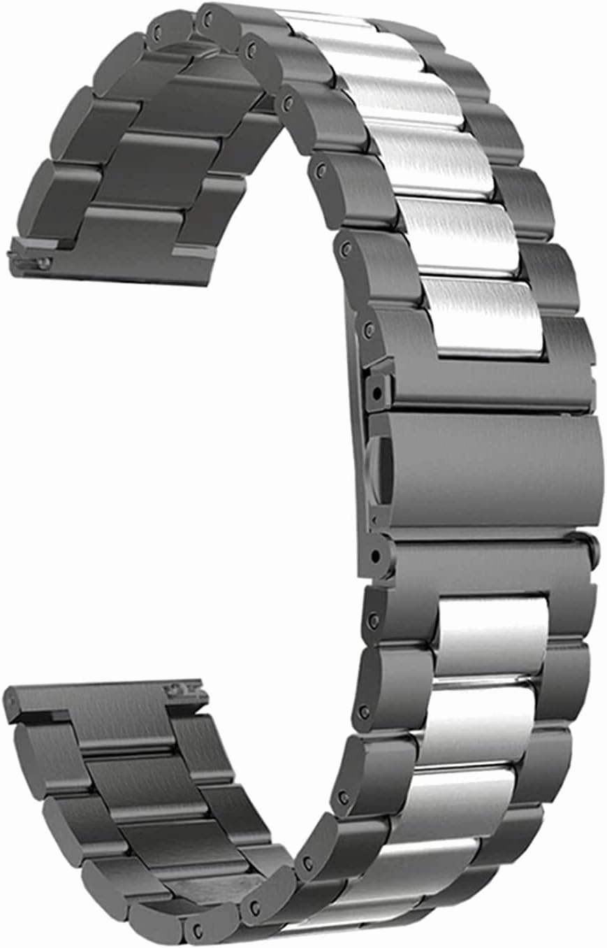 Solid Metal Wristband For Watch Strap, For Quick Release Watch Stainless Steel Strap Replacement 20mm 22mm Bracelet (Band Color : Silver Rose Gold, Band Width : 22mm)