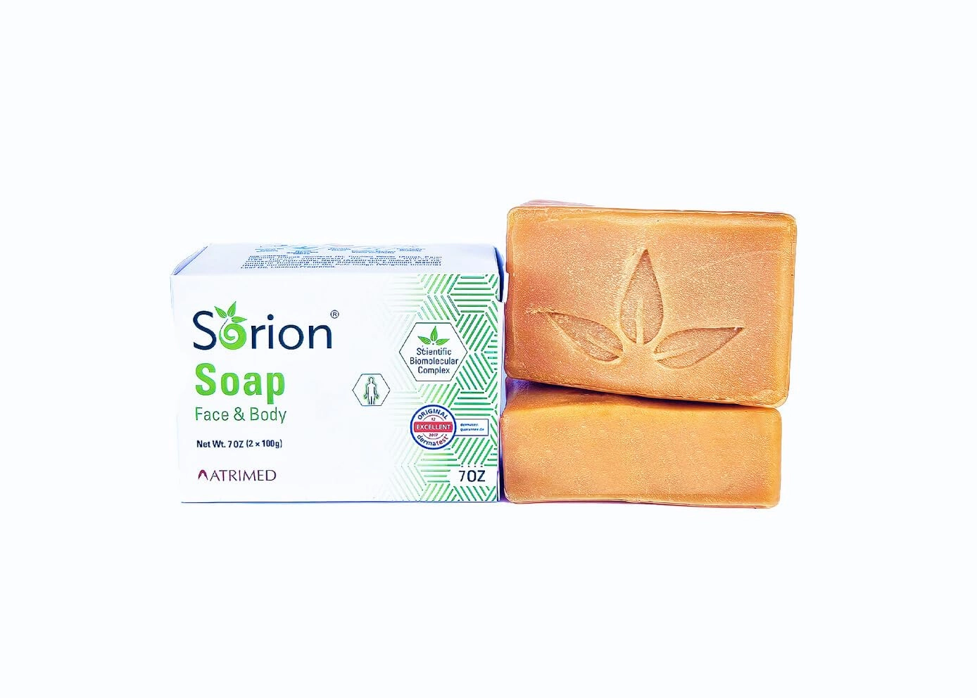 Sorion Soap for Face and Body - Comforting Skin Care with Coconut Oil, Neem, Turmeric and Pala Indigo Essential Oils
