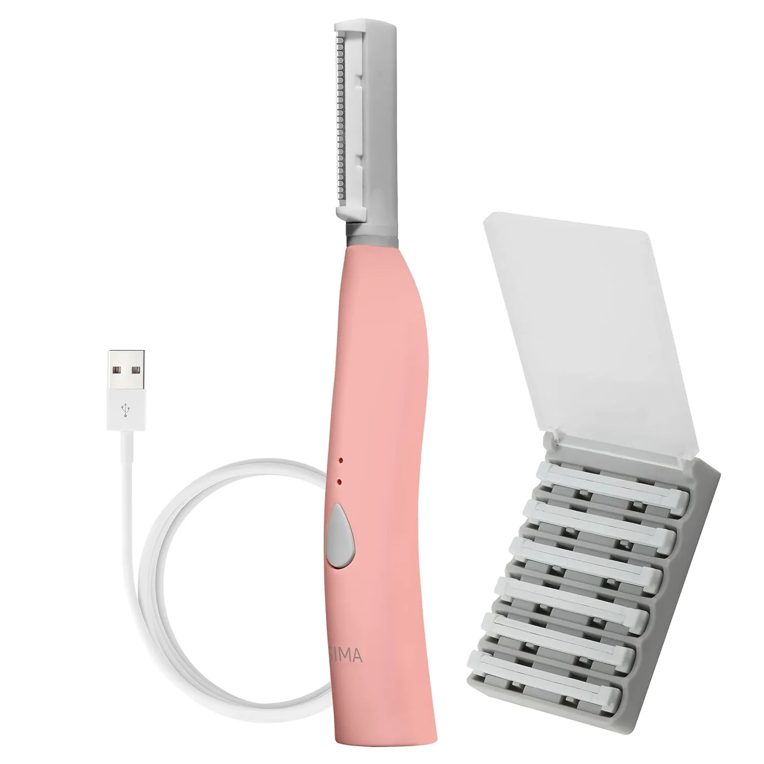SPA SCIENCES - SIMA Patented Dermaplane Razor for Women Face – Painless 2-in-1 Facial Exfoliation & Peach Fuzz Hair Removal – Anti-Aging – 3 Speeds – Rechargeable – 7 Weeks Treatment