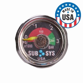 Spare Air Genuine Dial Gauge Screw-in Pressure Indicator Made in US!
