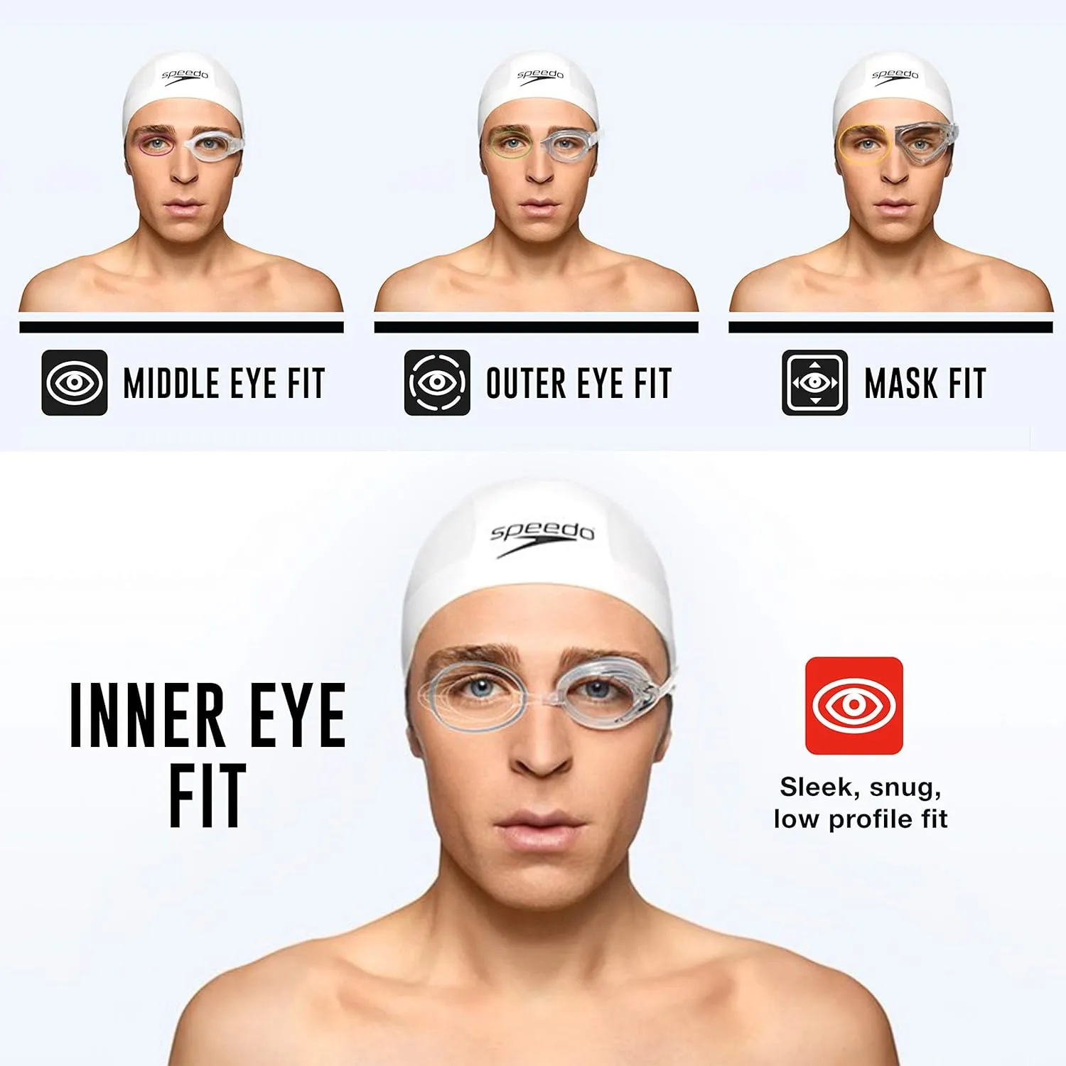 Speedo Unisex-Child Swim Goggles Vanquisher 2.0 Junior