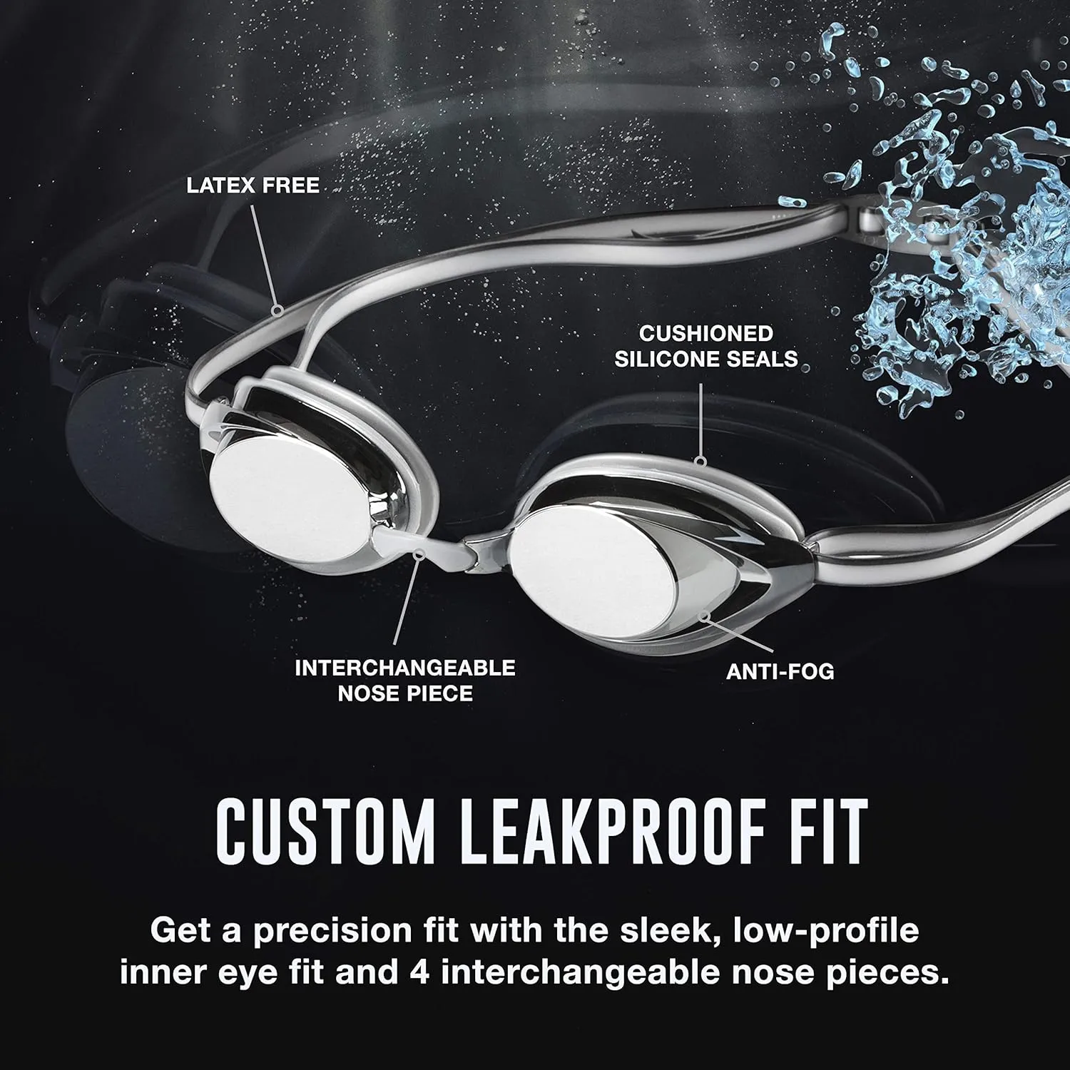 Speedo Unisex-Child Swim Goggles Vanquisher 2.0 Junior