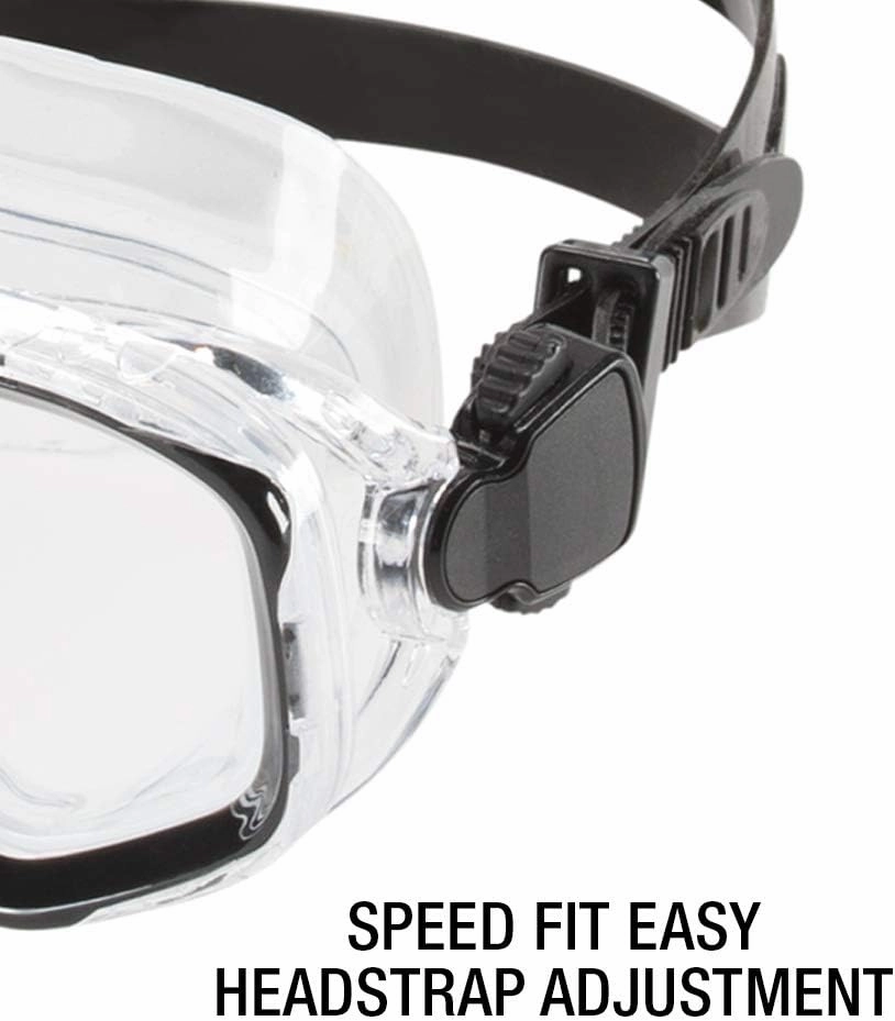 Speedo Unisex-Adult Swim Snorkel Dive Mask Anti-Fog with Nose Cover Adventure Series
