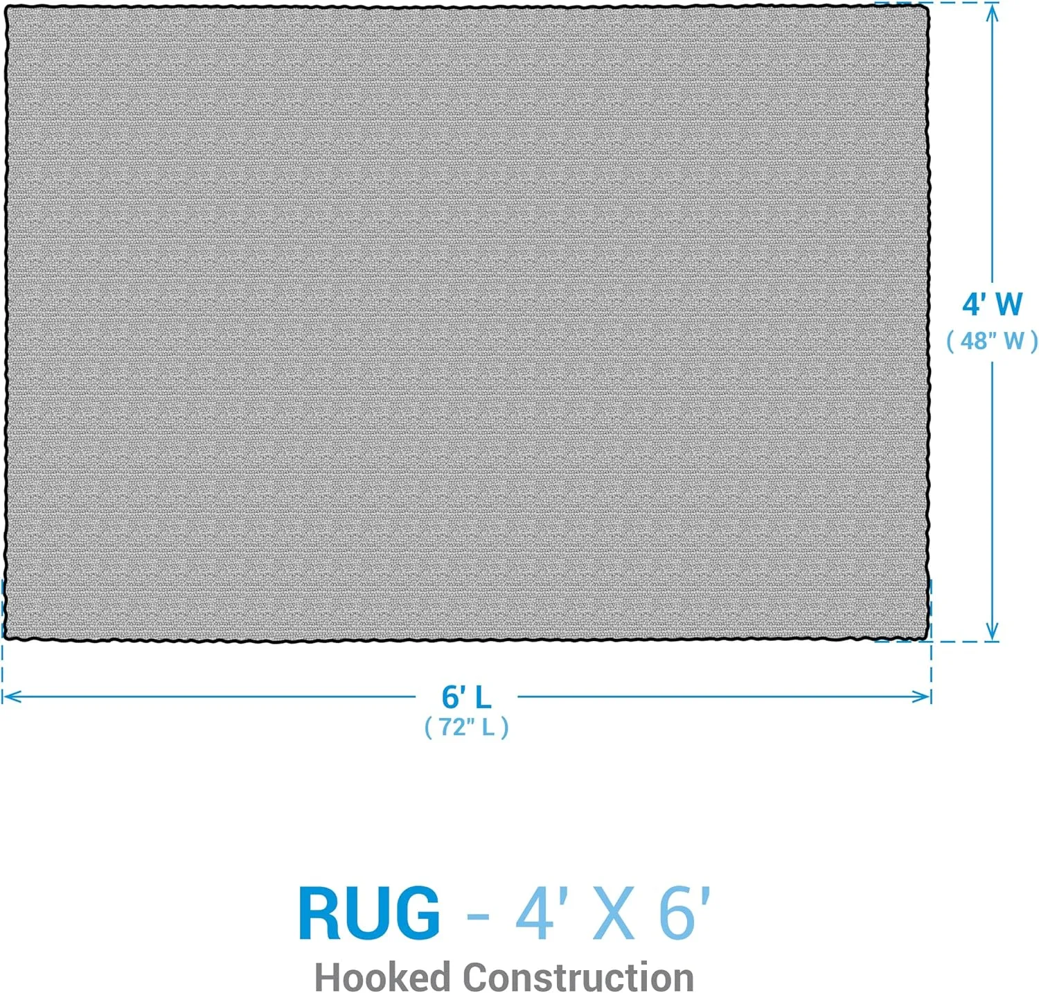 Split P Hudson Stripe Indoor Rug 4' x 6'
