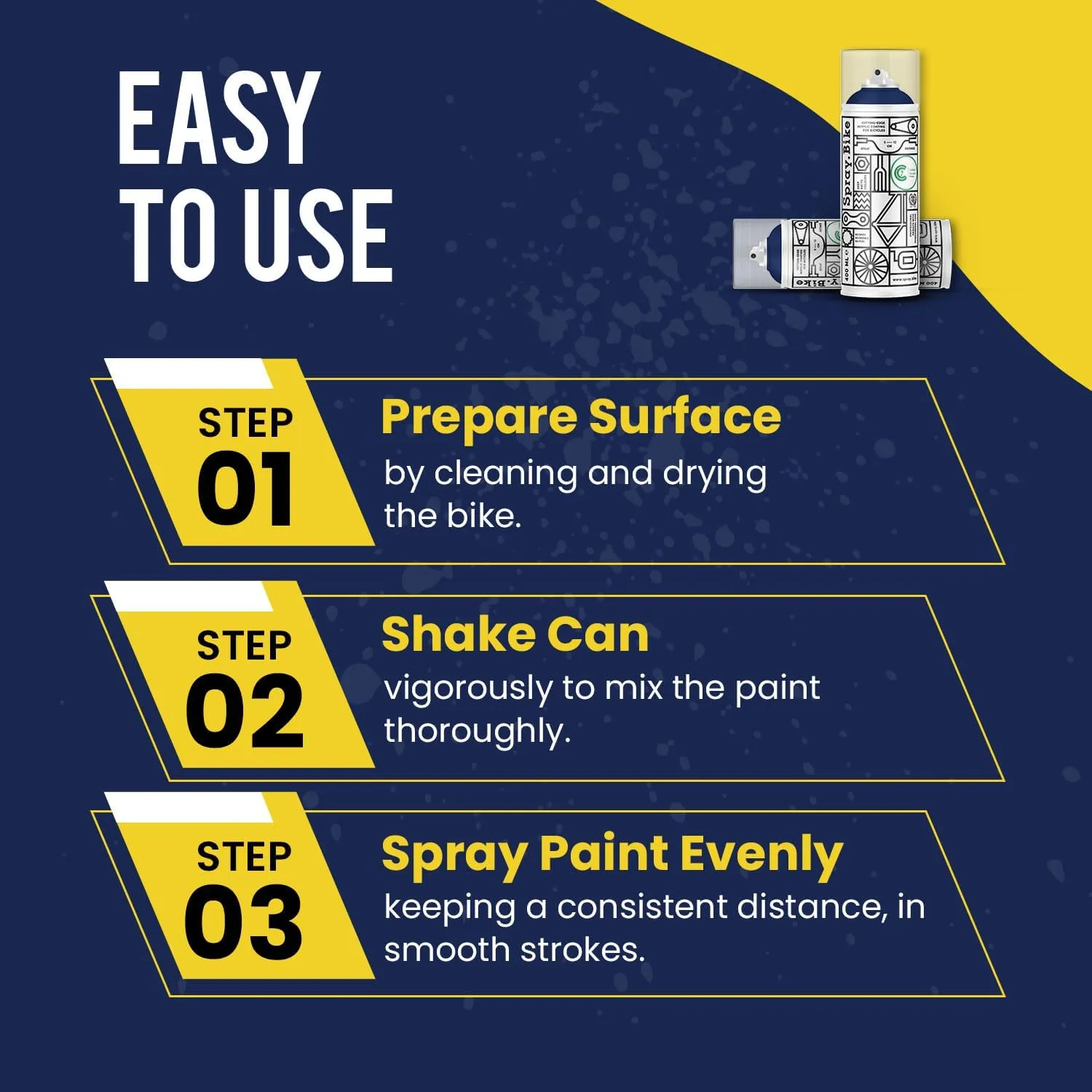 Spray Paint | Designed Mainly for Bicycles | Multi-Use Acrylic Spray Paint for Metal, Plastic | High Coverage Bike Paint, 400ml, Humber
