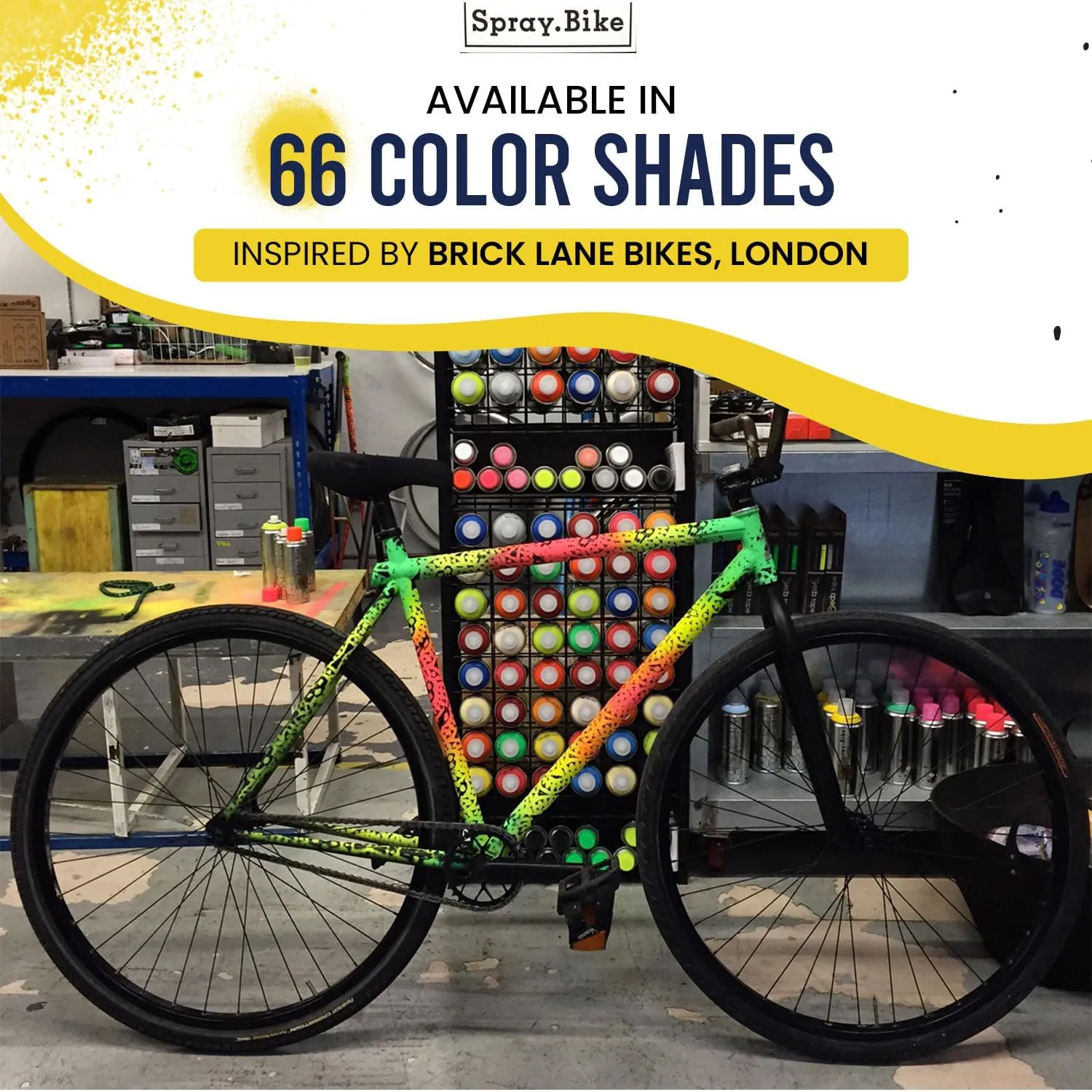 Spray Paint | Designed Mainly for Bicycles | Multi-Use Acrylic Spray Paint for Metal, Plastic | High Coverage Bike Paint, 400ml, Humber
