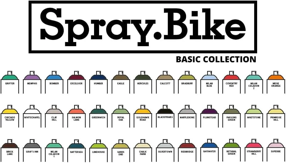 Spray Paint | Designed Mainly for Bicycles | Multi-Use Acrylic Spray Paint for Metal, Plastic | High Coverage Bike Paint, 400ml, Redbridge