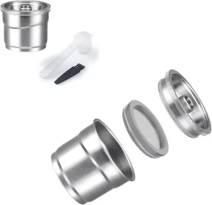 Stainless Steel Refillable Coffee Capsules Kit for illy X7/illy Y3/illy Y5 Coffee Machines Reusable Capsule Filter Pods