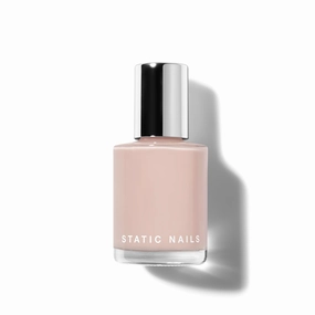 Static Nails Liquid Glass Lacquer, Longer Lasting 8  Free Treatment Nail Polish (Nudes/Neutrals) (Pillow Talk) - Quick Dry Finger Nail Polish - DIY Nail Art Salon - Gift for Women