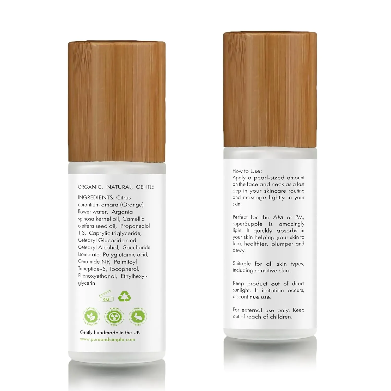 superSupple Prebiotic Face Moisturizer for Women - Polyglutamic Acid & Ceramide Hydrating Face Cream for Dry, Sensitive, Mature Skin - Skin Barrier Repair & Microbiome Support (60ml)