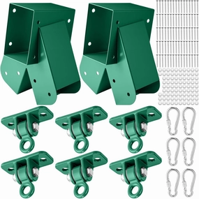 Swing Brackets Set Swing Hangers with Mounting Parts for Outdoor Playground Backyard Equipment (8)