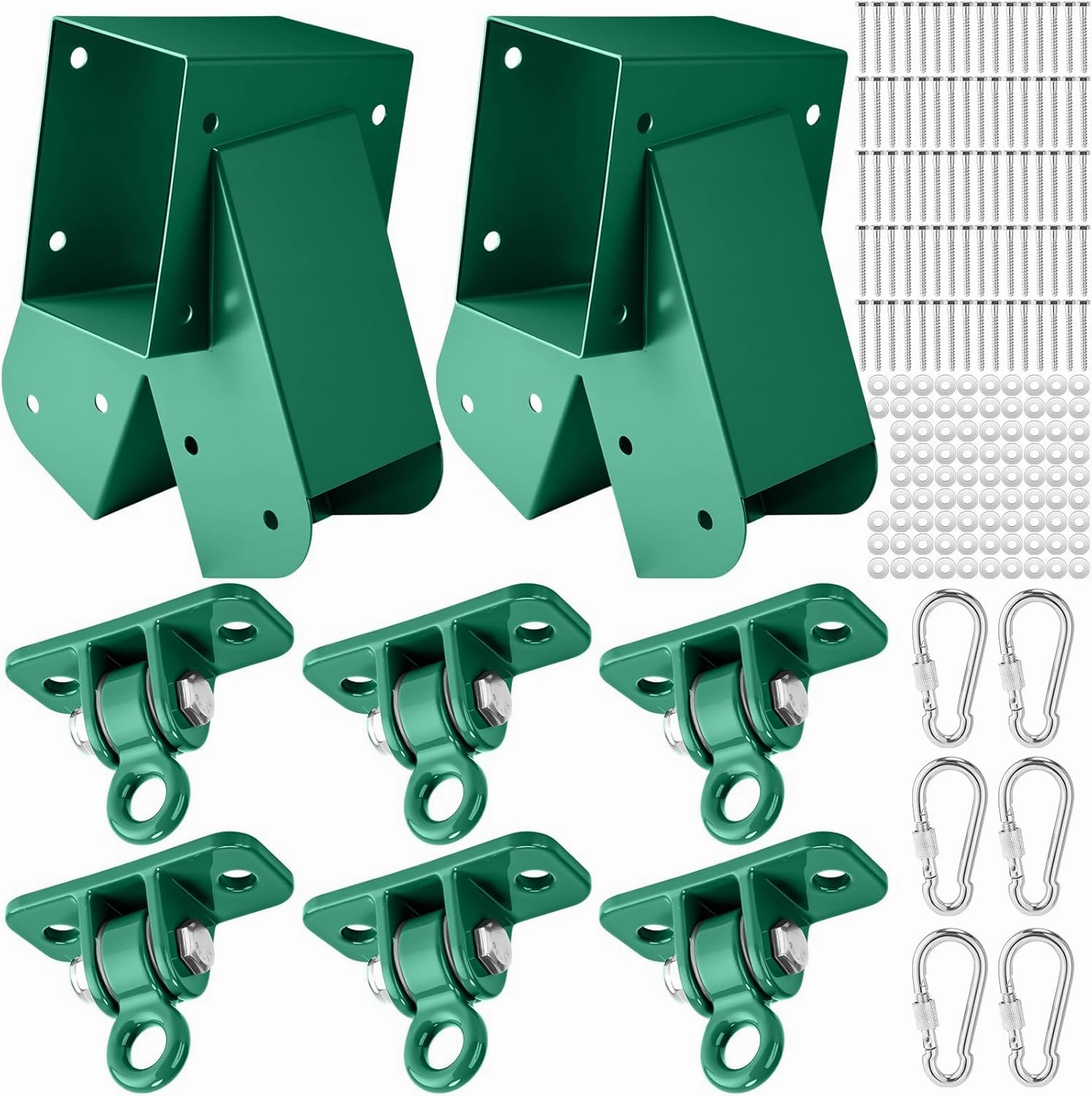 Swing Brackets Set Swing Hangers with Mounting Parts for Outdoor Playground Backyard Equipment (8)