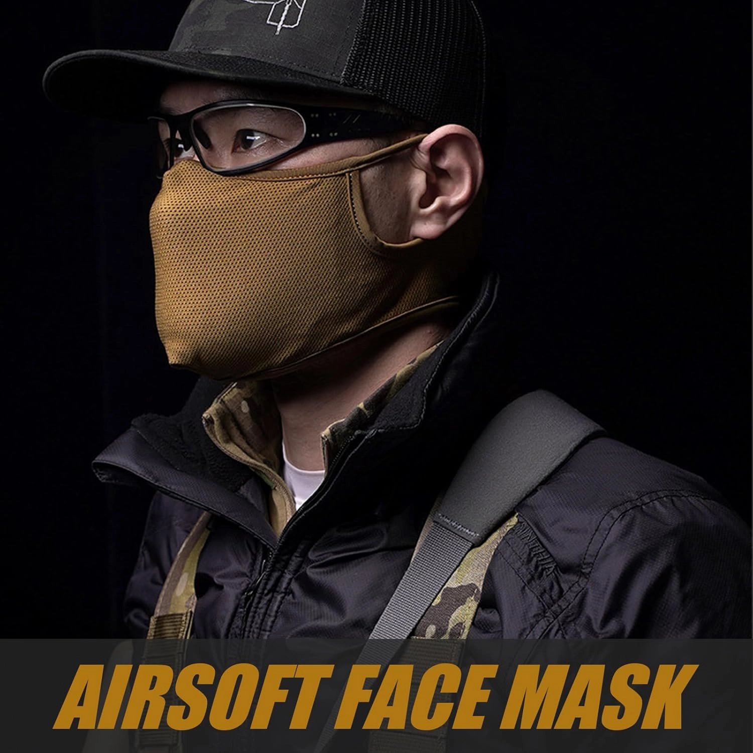 Tactical Shooting Mask - Breathable Half Face Airsoft Mask with Removable Mesh for Men & Women - Outdoor, Riding, Cycling, Paintball, Shooting, Survival, CS, Halloween, Cosplay