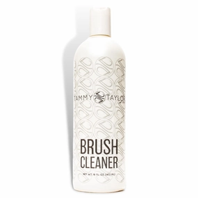 Tammy Taylor Acrylic Nail Brush Cleaner Liquid | Removes Solid Gel Nail Polish, Acrylic Dip Powder | All-in-One Poly Gel Slip Solution   Kolinsky Sable Nail Brush Conditioner, Cleaner & Restorer 16oz