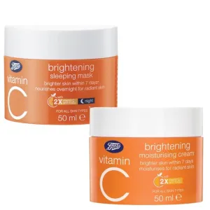Taweengam Facial Cream Face Moisturizer Skin Care Day & Night Sleeping Mask Moisturizing Boots Vitamin C Brightening Skin 2 Pc (Day Cream 50 ml & Night Cream 50 ml)