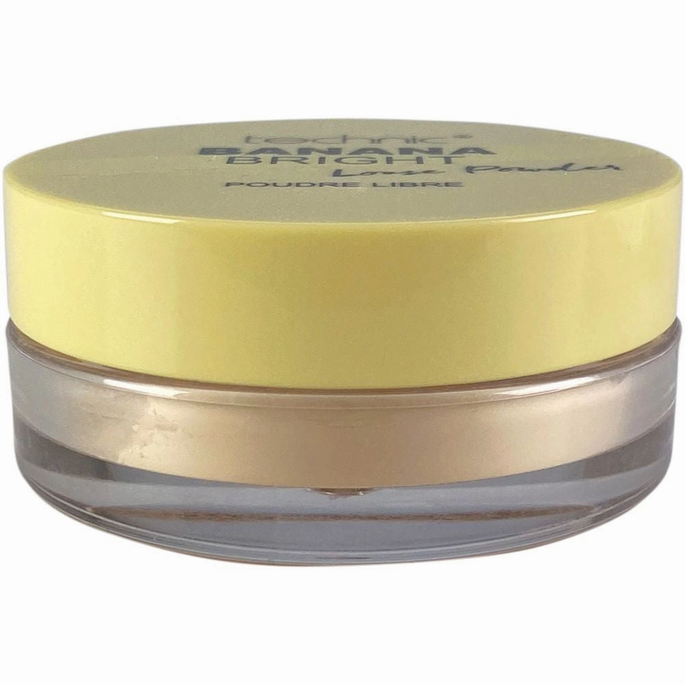 Technic Cosmetics Loose Face Powder Banana Bright - Makeup Beauty Setting Powder Mattifying Flawless Finish