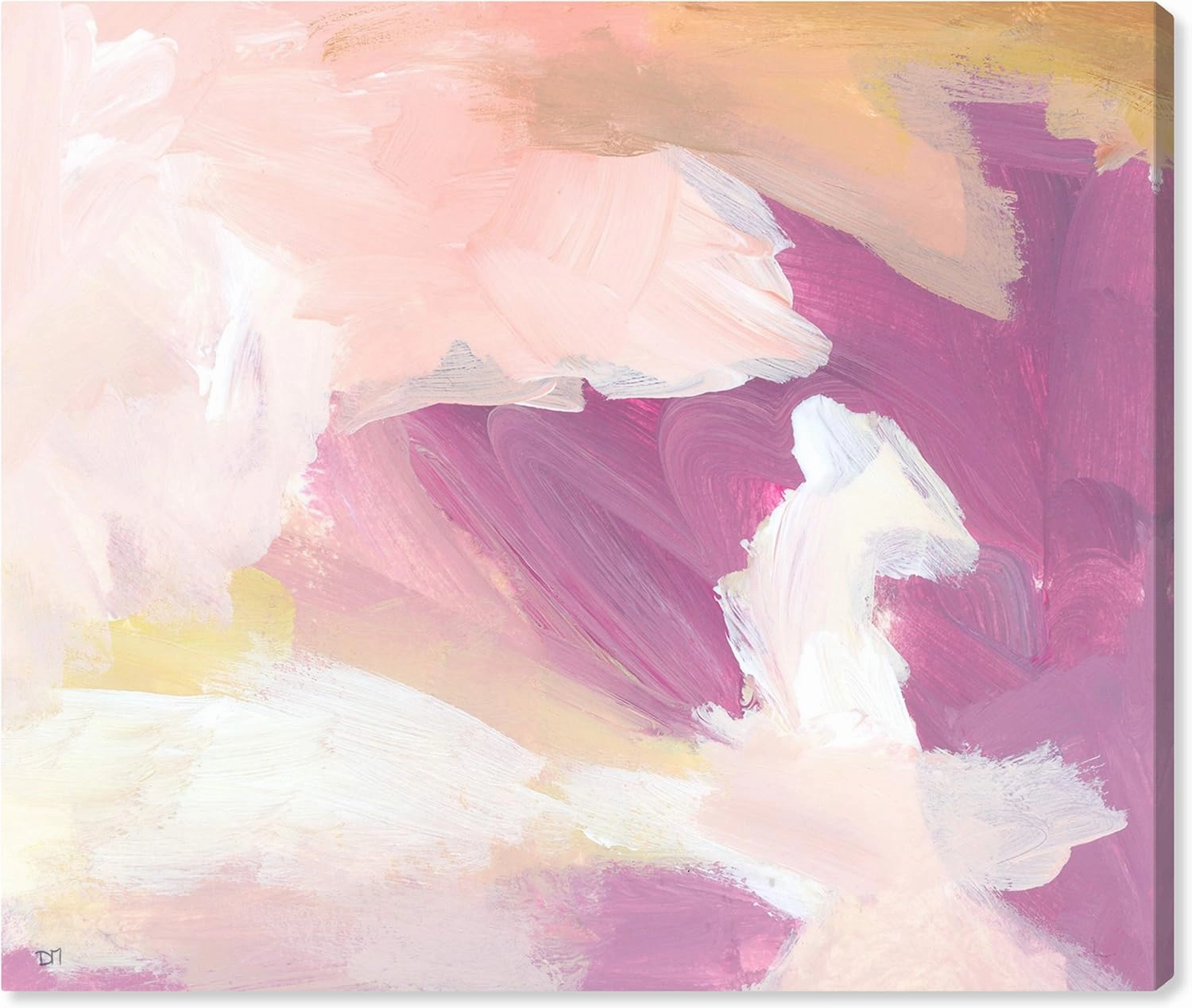 The Oliver Gal Artist Co. Abstract Wall Art Canvas Prints 'Cotton Candy Sunset' Home Décor, 36" x 30", Purple, Pink