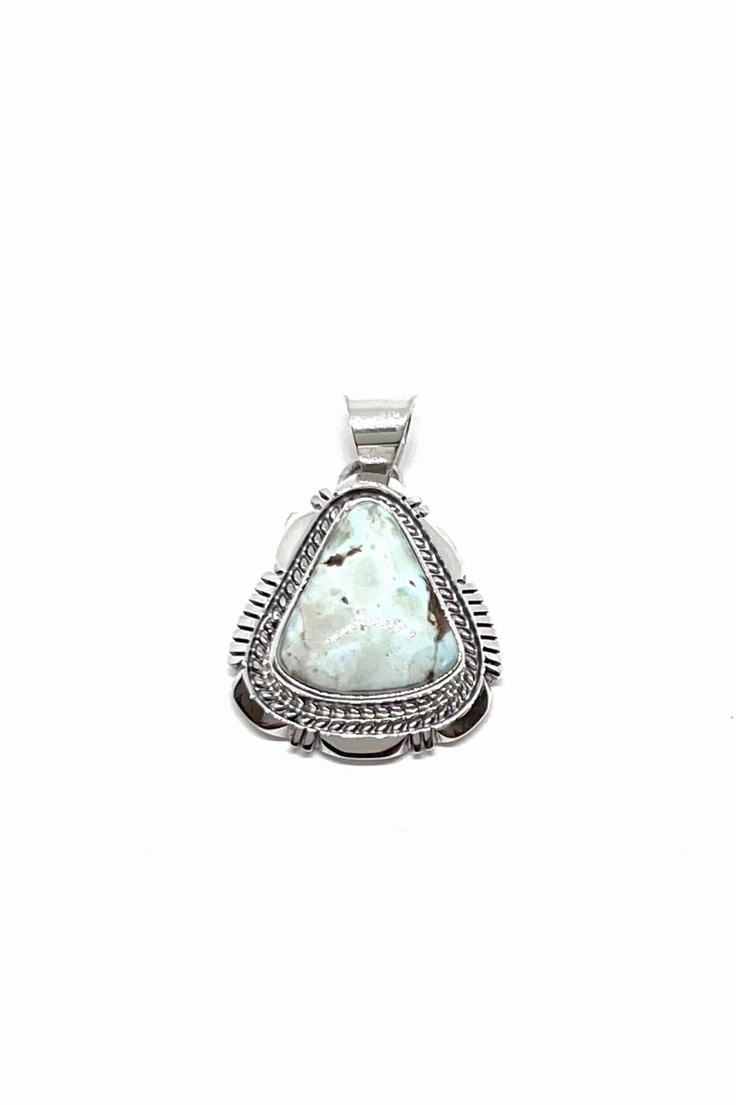 Thomas Francisco Dry Creek White Turquoise Pendant