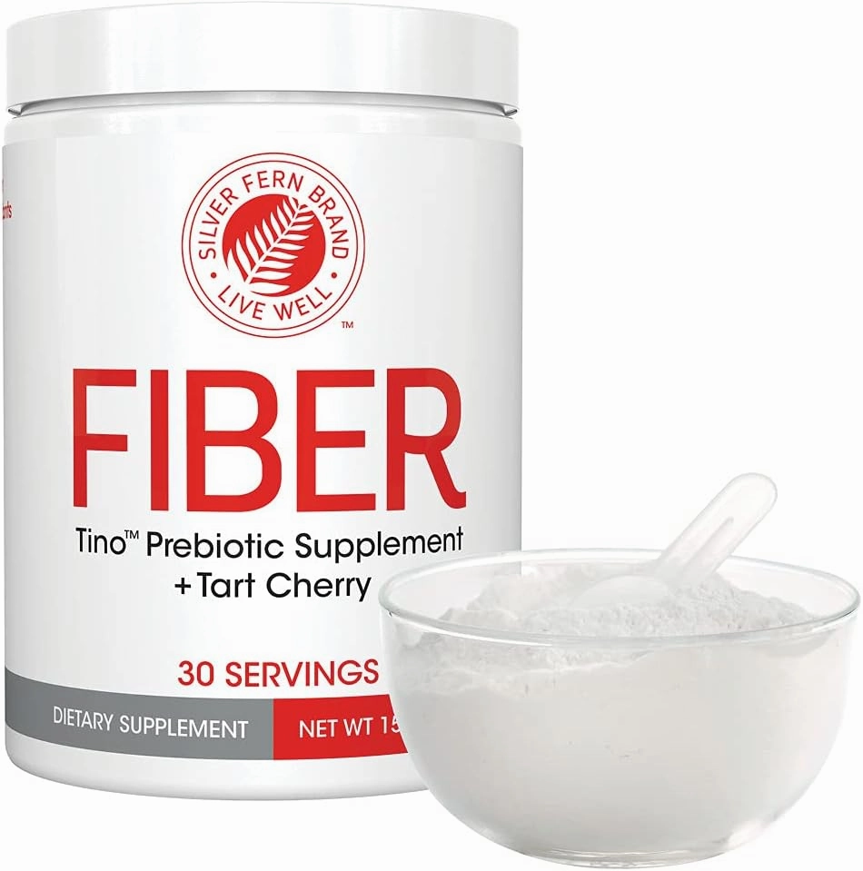 Tino High Fiber Supplement Powder - Non-GMO, Pre-Biotic, Water Soluble, Digestive Friendly, Powdered Mix - Add to Water, Juice, Shakes, Cereal & More (2 Canisters - 15.9 Oz. ea.)