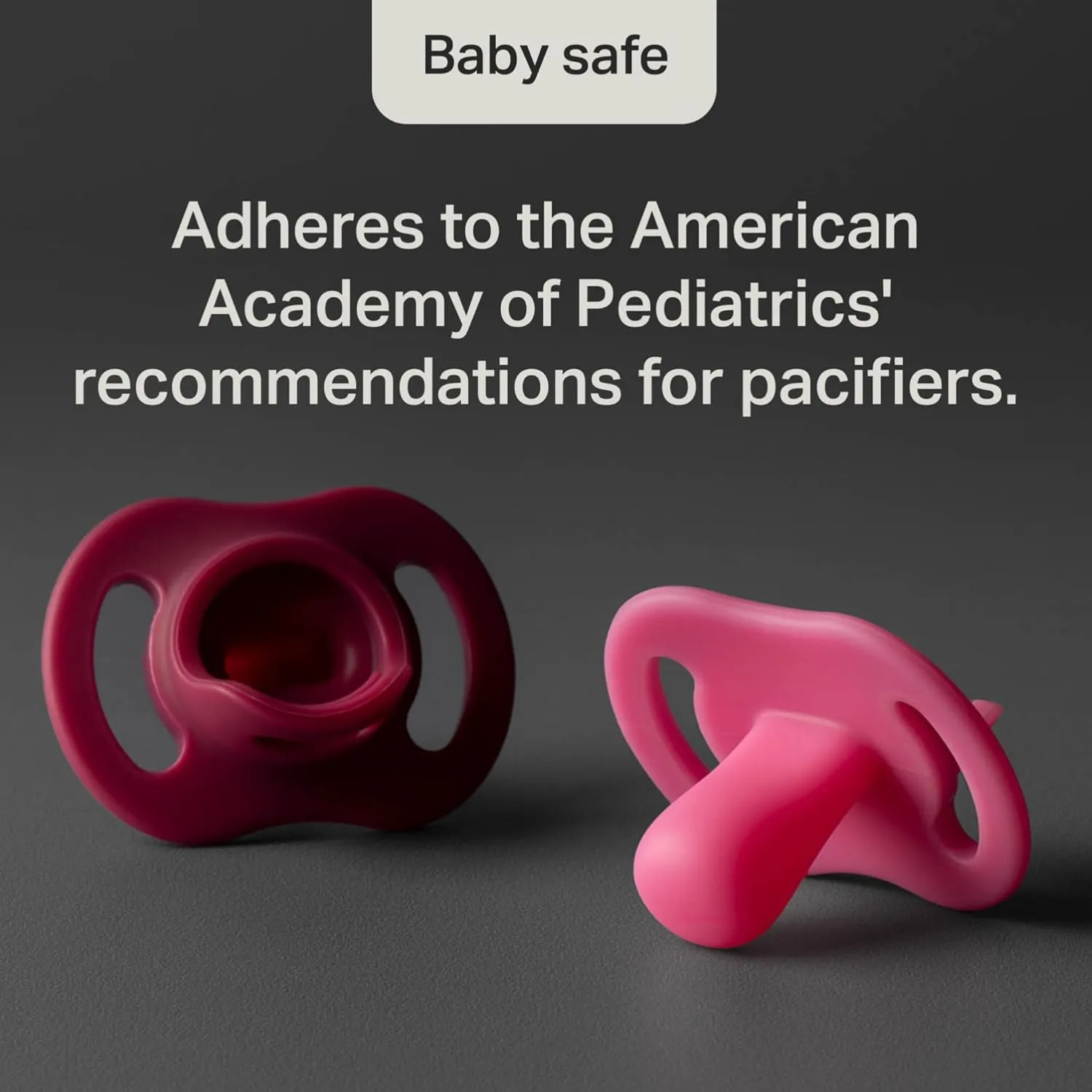 Tommee Tippee Ultra-Light StayPut Pacifier, One-Piece Silicone Design, 0-6m, 4 Pack