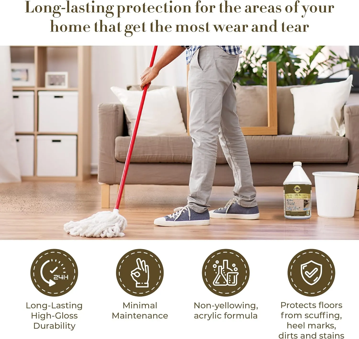Trewax Professional Gold Label Sealer, Gloss, 1-Gallon