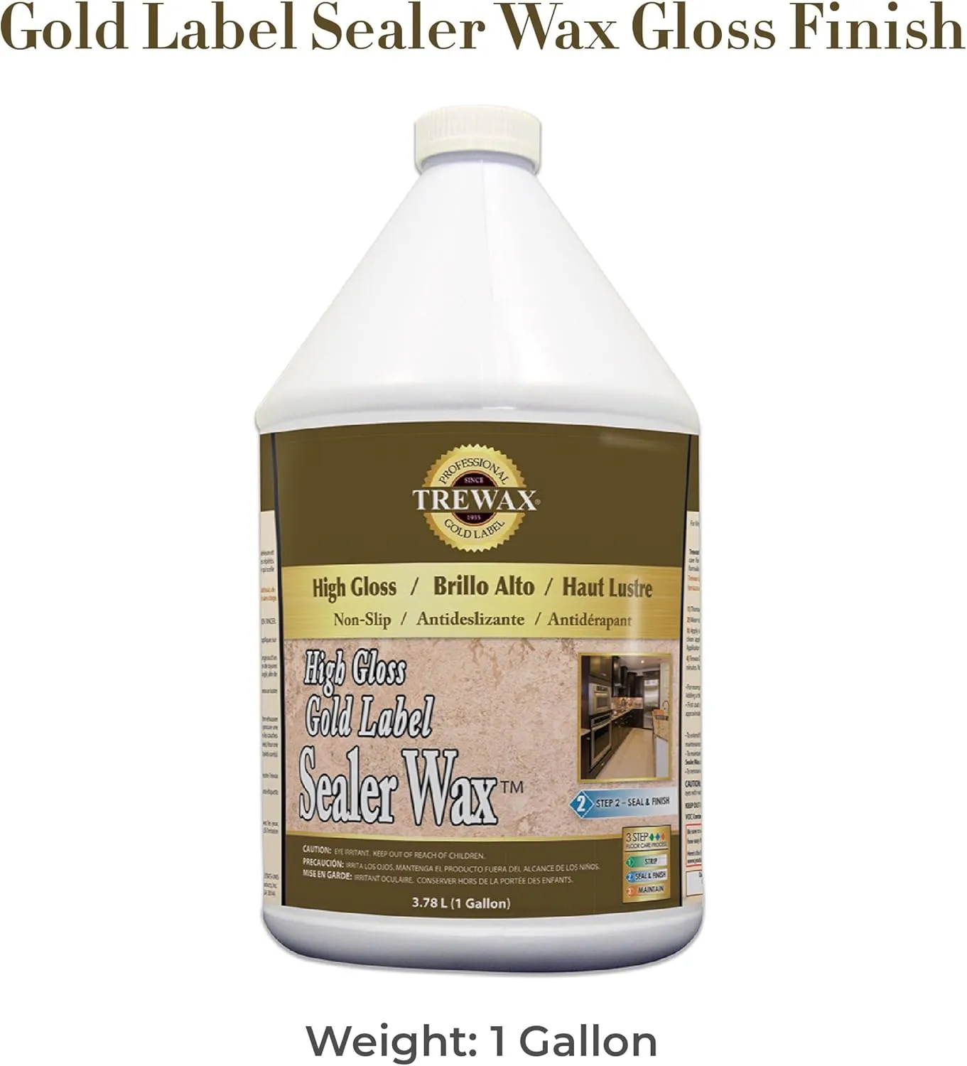 Trewax Professional Gold Label Sealer, Gloss, 1-Gallon