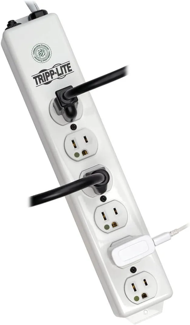 Tripp Lite Medical-Grade Power Strip, 6 Hospital-Grade Outlets, 15 ft. Cord, UL 1363 (PS-615-HG)