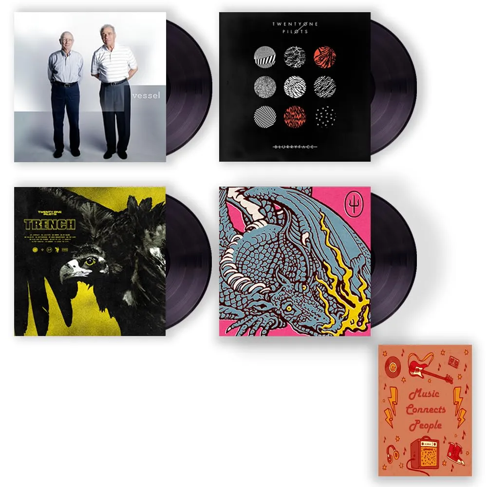 Twenty One Pilots Complete Discography: Vessel / Blurryface / Trench / Scaled and Icy Art Card