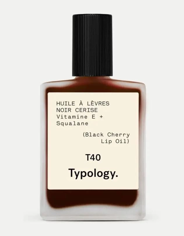 Typology Tinted Lip Oil - Black Cherry & Complimentary Premium Korean BlueBerry Sheet Masque