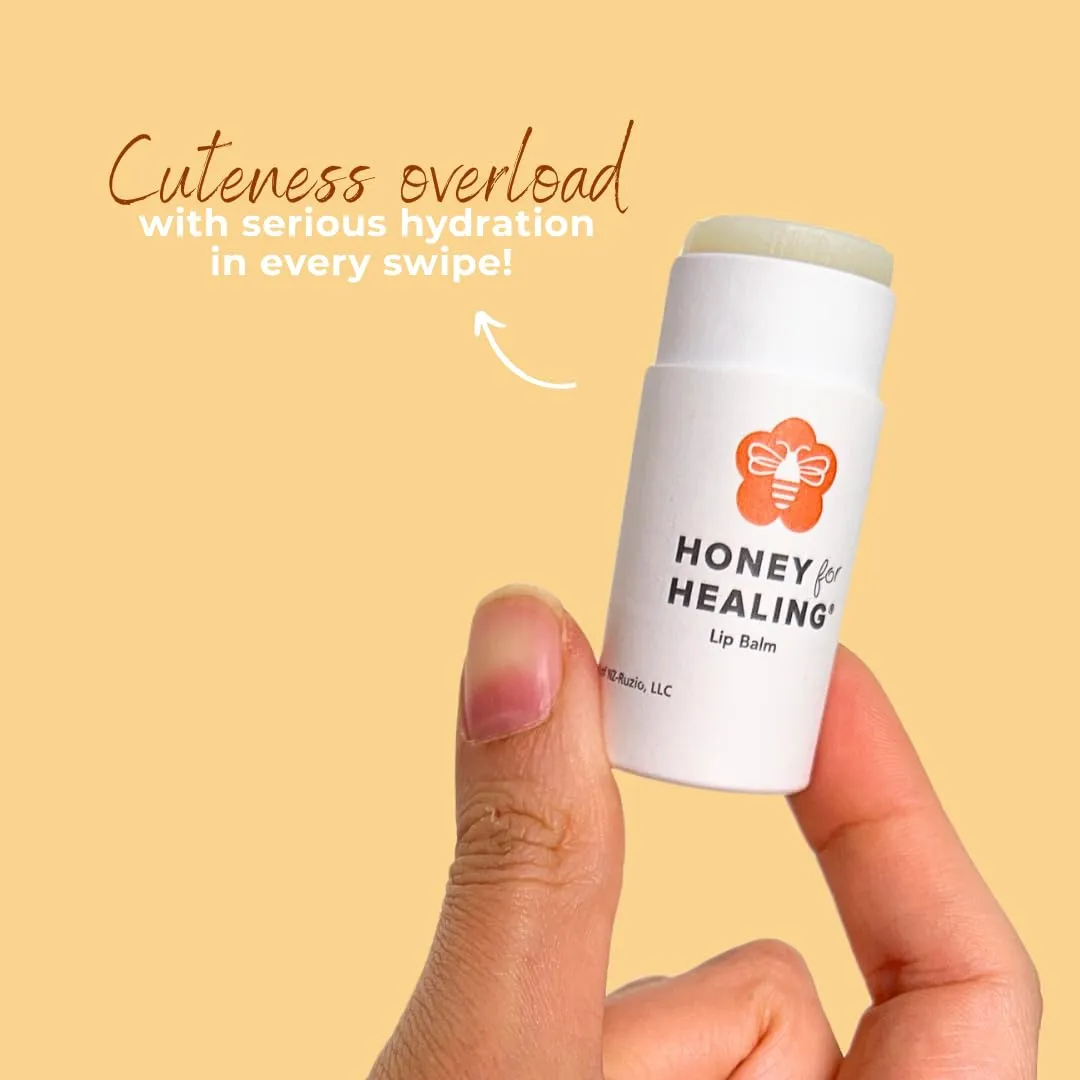 Ultra-Hydrating Formula Made with Manuka Honey 15  UMF, Coconut Oil, Beeswax | 12  Hour Moisture, Zero Waste Recyclable Tube | 0.25 oz / 7 gr (Natural)