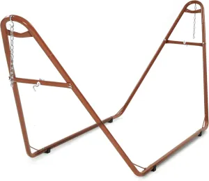 Universal 2 Person Hammock Stand Only, 600 lbs Capacity, Adjustable Heavy Duty Powder-Coated Steel Stand, Multi-Use, Fits 9 to 14ft Hammocks, XXL Size (Rose Gold)