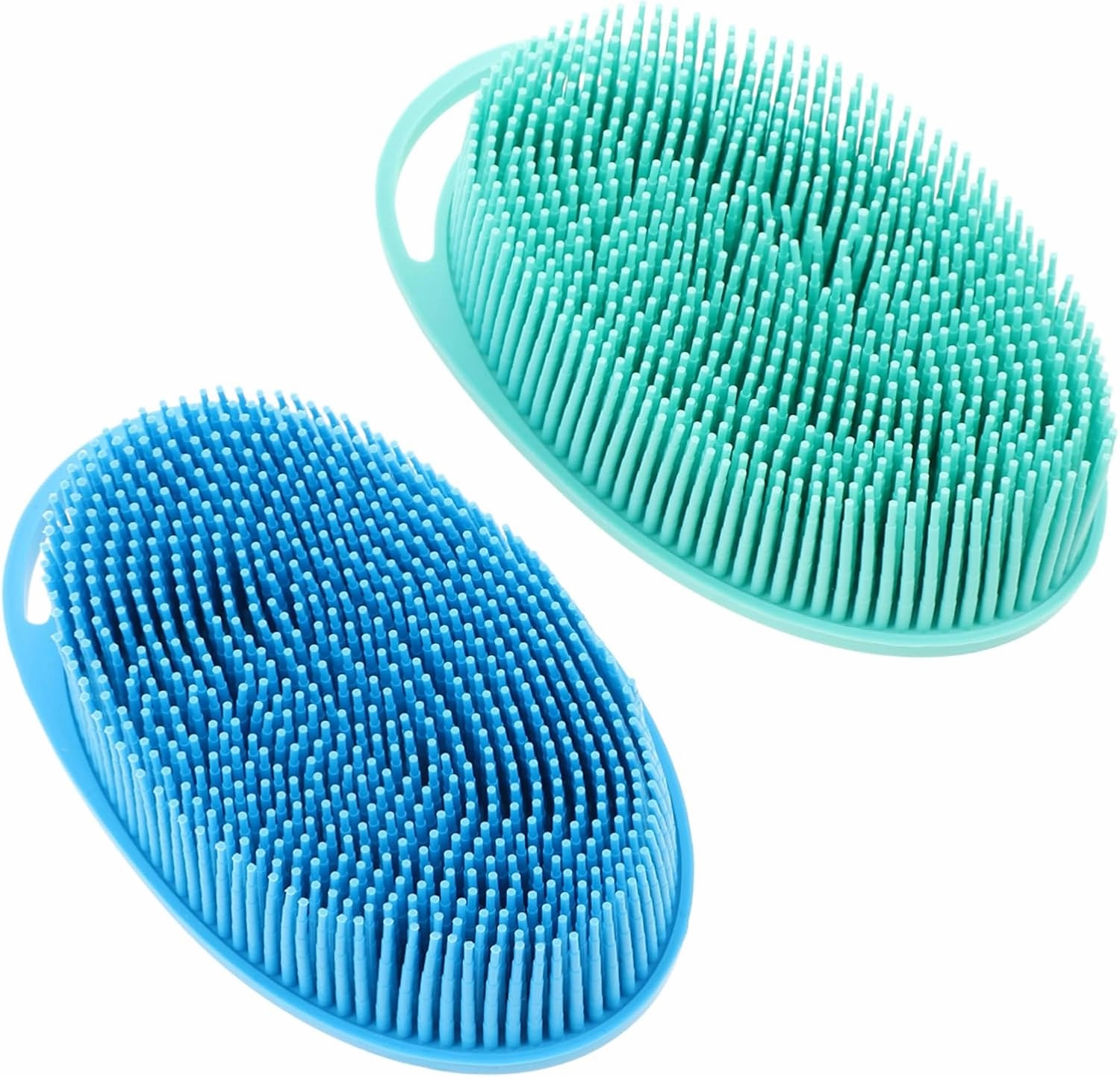 Versatile Silicone Shower Brush Body Scrubber 2pcs Soft Scalp Brush Face Scrubber Daily Cleansing Tools