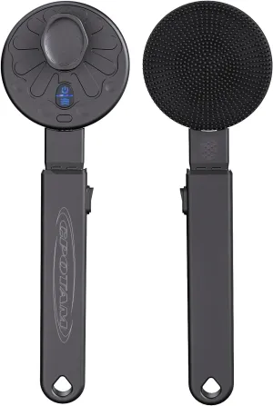 Vibrating Back Scrubber for Shower with Retractable Handle, Soft Silicone Back Scrubber for Shower, Luxury Massage Body Brush for Deep Clean, 4 Vibrating Modes, Rechargeable