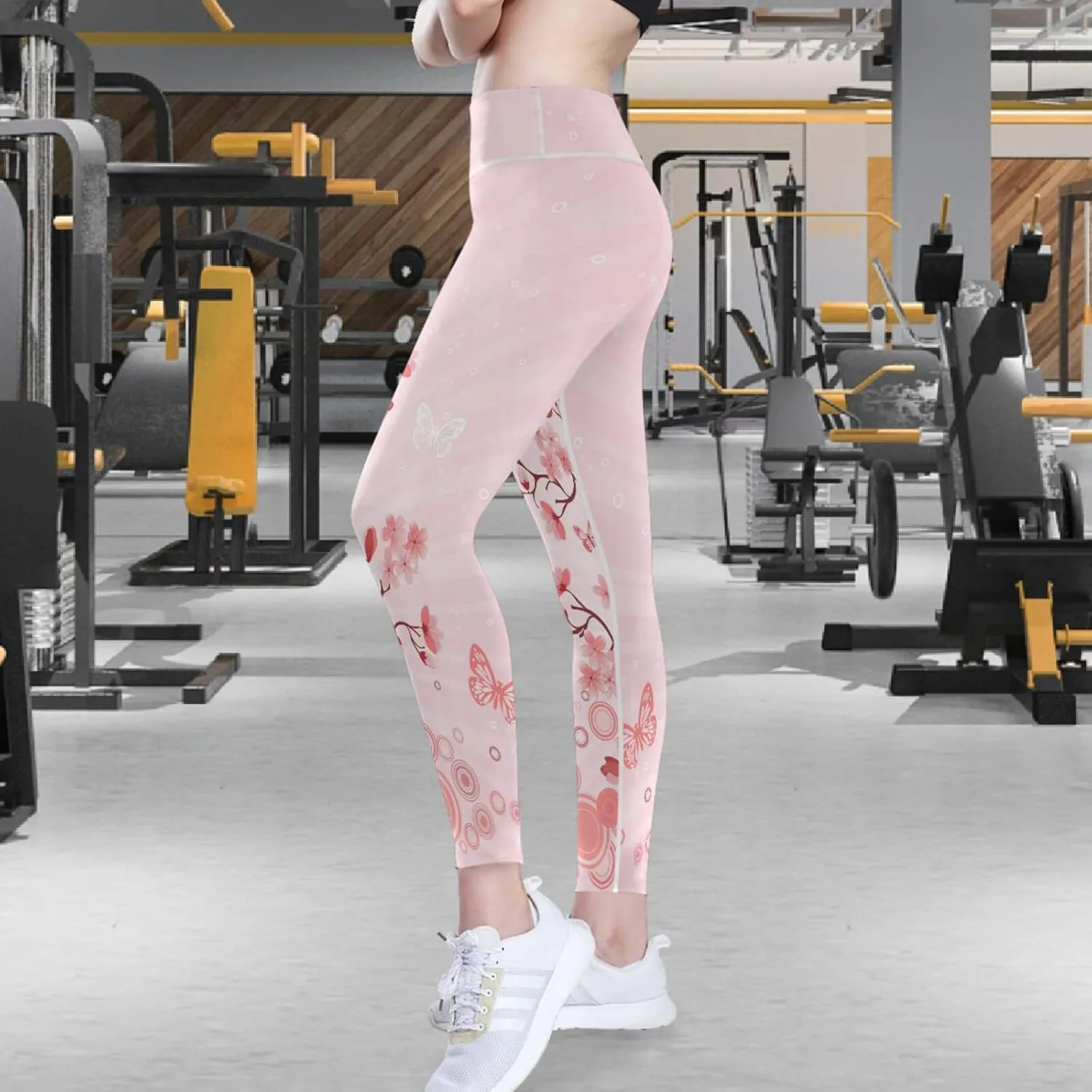 visesunny Women's Yoga Pants High Waisted Tummy Control Non See-Through Running Workout Leggings with Pockets Athletic Pant