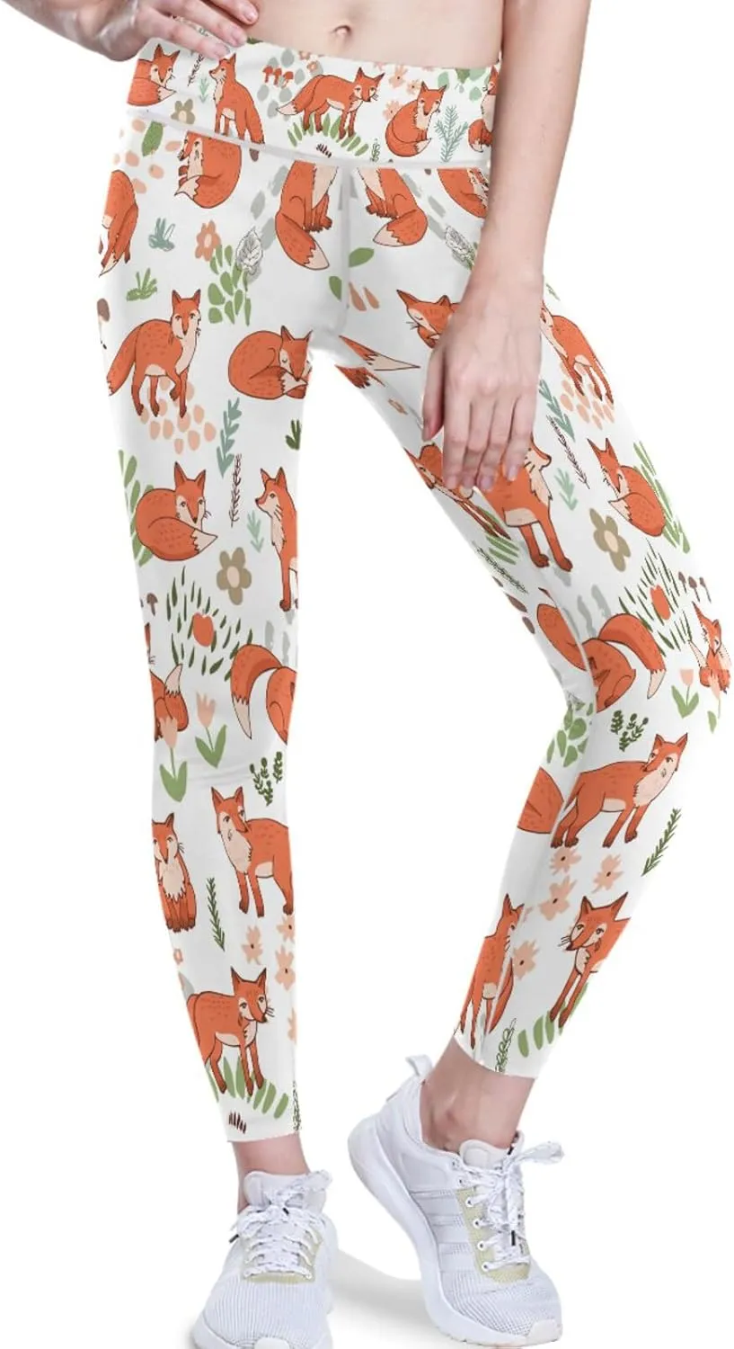 visesunny Women's Yoga Pants High Waisted Tummy Control Non See-Through Running Workout Leggings with Pockets Athletic Pant