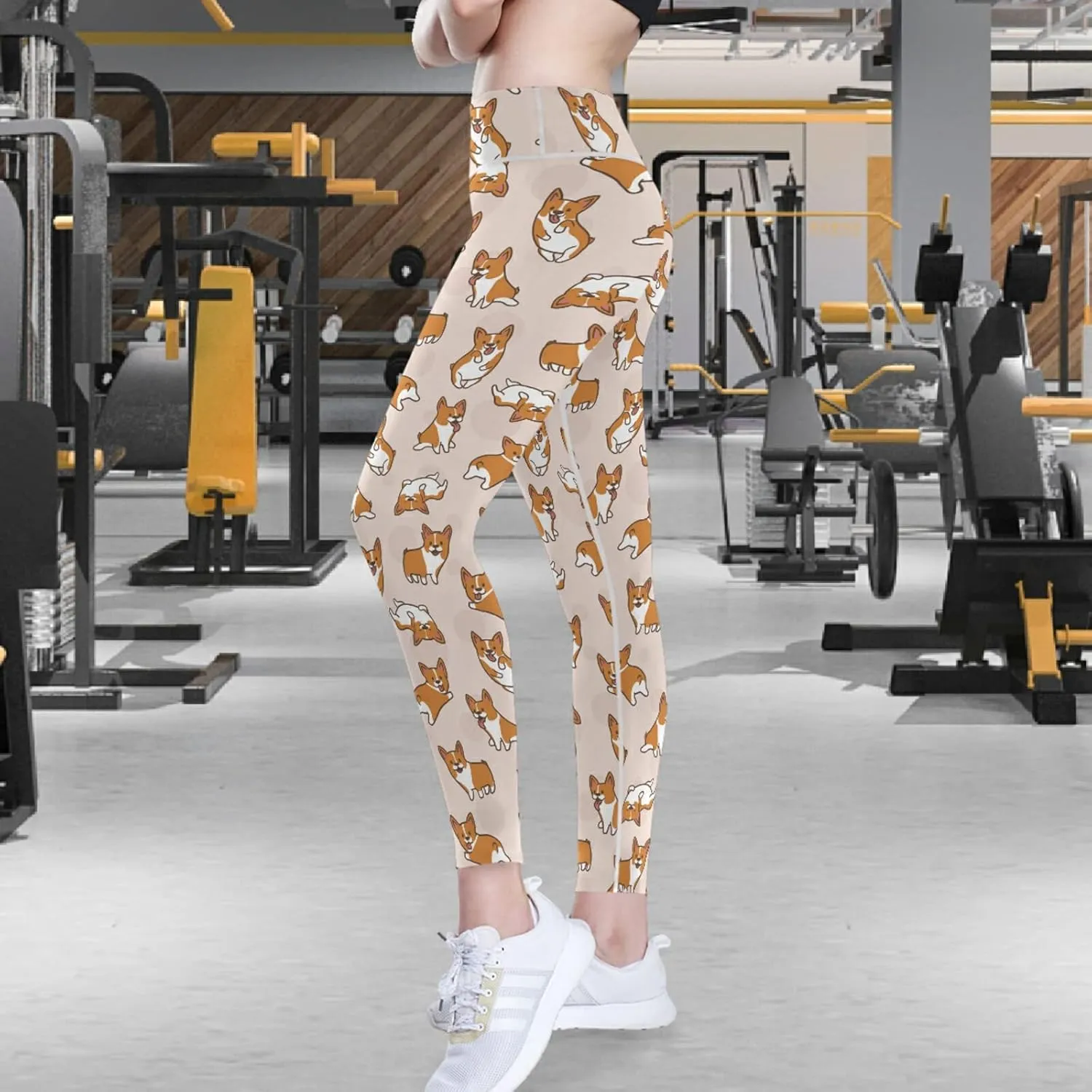visesunny Women's Yoga Pants High Waisted Tummy Control Non See-Through Running Workout Leggings with Pockets Athletic Pant