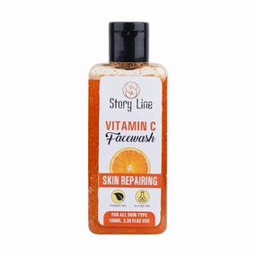 Vitamin C Brightening & Skin Repair Facewash – Paraben & Silicone Free, Deep Cleansing Formula for All Skin Types” 100ml