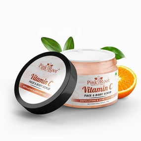 Vitamin C Scrub for face & body, Deep Cleansing Exfoliating Face Scrub, Brightening Facial Scrub for All Skin Types – 100gm