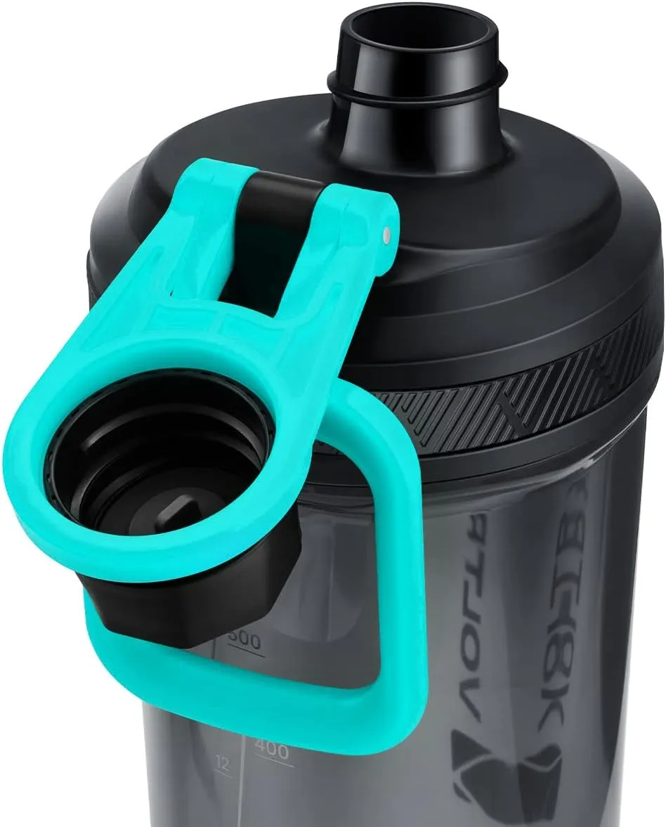 VOLTRX Shaker Bottle, Gallium USB C Rechargeable Electric Protein Mixer, Shaker Cups for Protein and Meal Replacement Shakes, BPA Free, Made with Tritan, 24oz