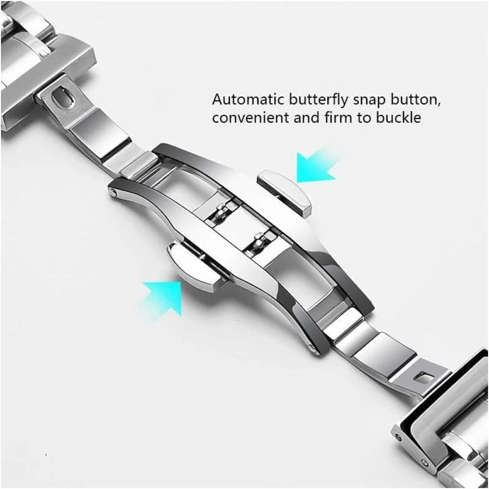 Watchband Quick Release Watch Strap 16mm 18mm 20mm Stainless Steel Watch Bands Metal Replacement Bracelet Strap for Men's Women's Watch Watch Wristband