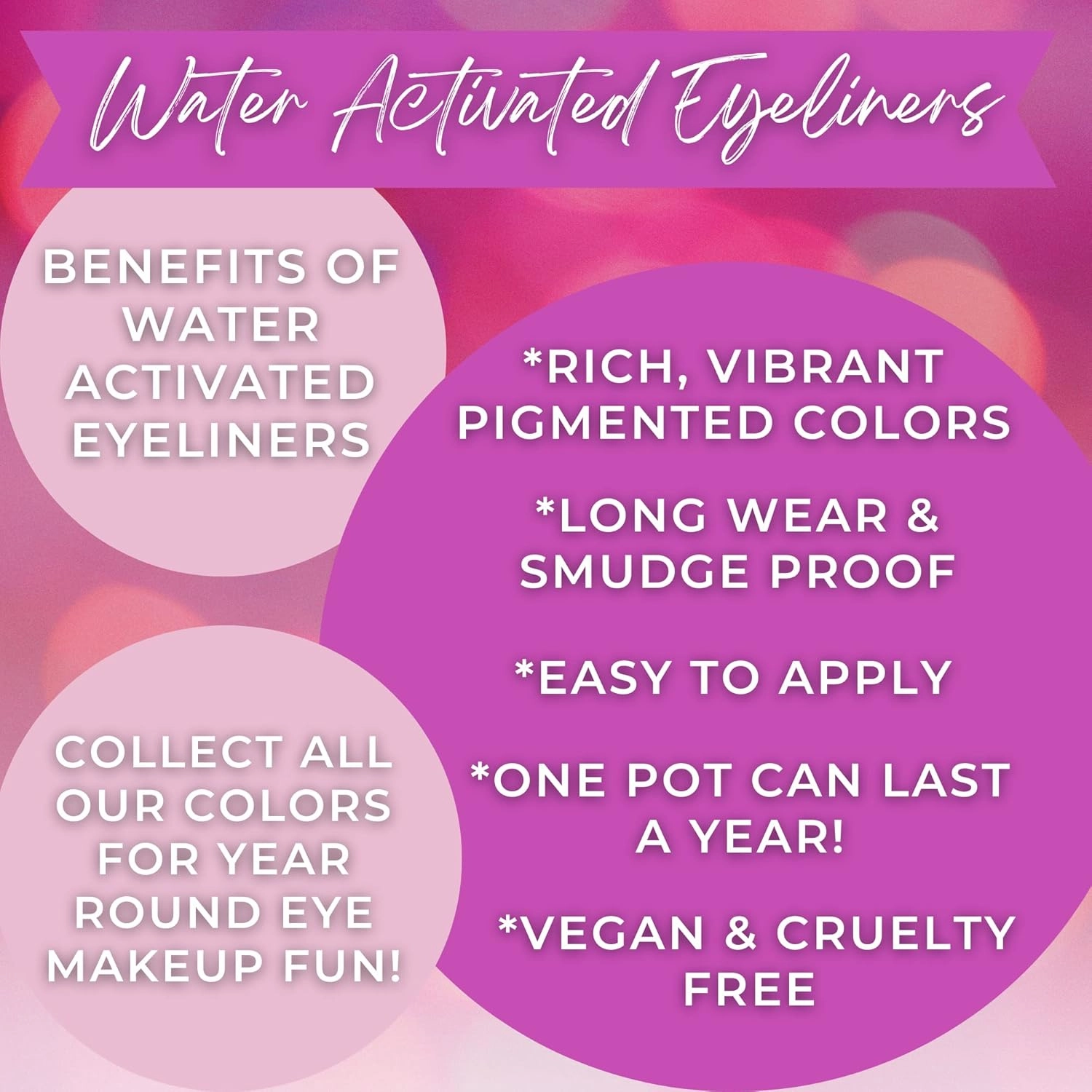 Water Activated Eyeliners (Auburn)