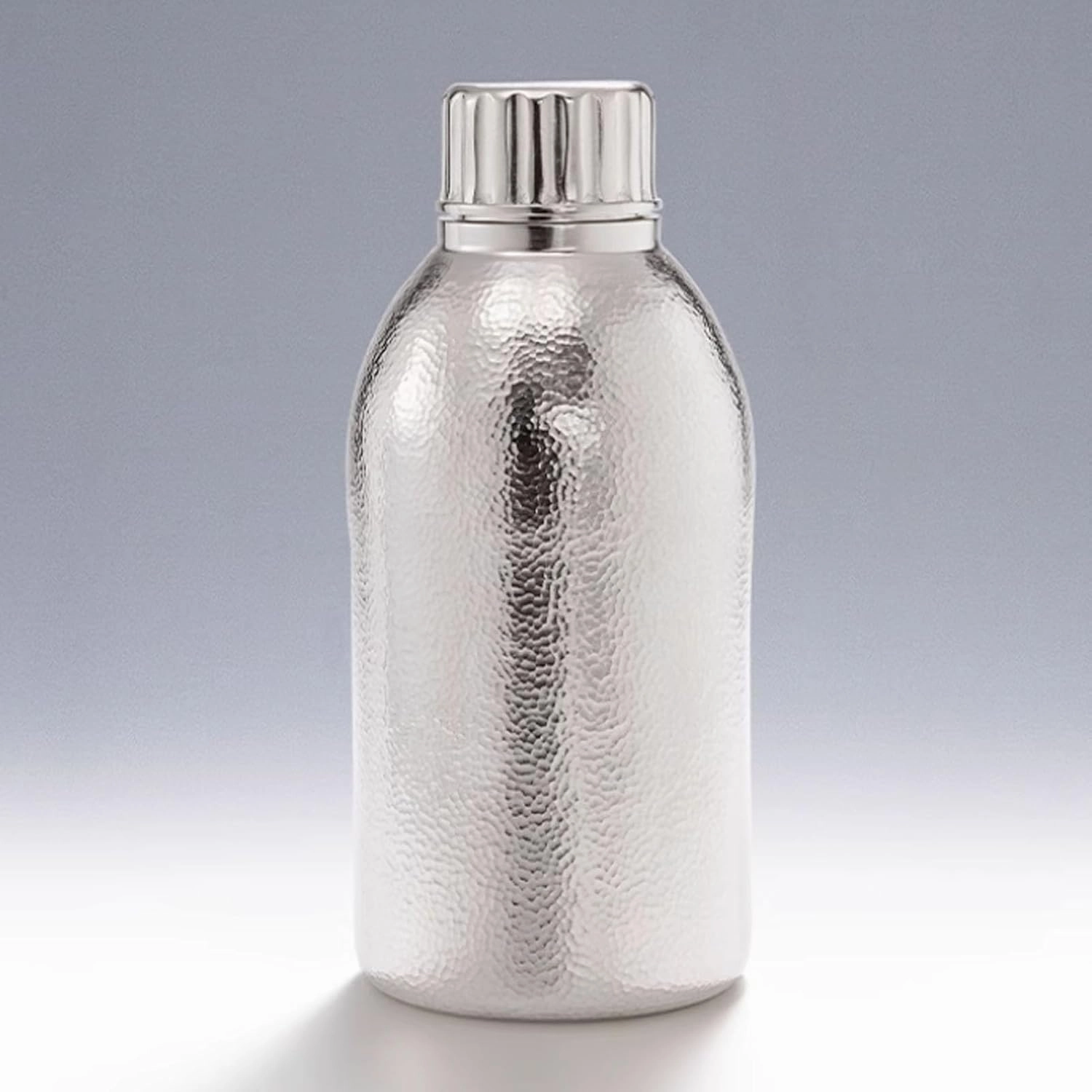 Water Cup, Sterling Silver Water Bottle, Football 999 Pure Handmade Travel Cup, Multi -Purpose Portable Sports Kettle Cup, Portable Sterling Silver Kettle A